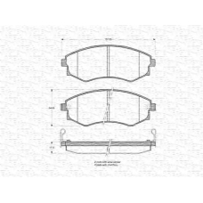 363702160974 MAGNETI MARELLI Комплект тормозных колодок, дисковый тормоз