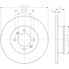 8DD 355 113-361 HELLA Тормозной диск