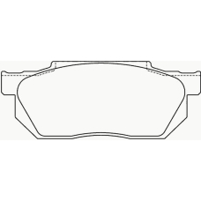 P 28 006 BREMBO Комплект тормозных колодок, дисковый тормоз