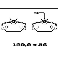 BL1313A2 FTE Комплект тормозных колодок, дисковый тормоз