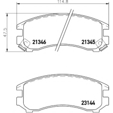 8DB 355 005-681 HELLA PAGID Комплект тормозных колодок, дисковый тормоз