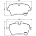 P 06 051 BREMBO Комплект тормозных колодок, дисковый тормоз
