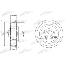 PDR1482 PATRON Тормозной барабан