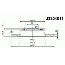 J3304011 NIPPARTS Тормозной диск