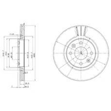 BG2448 DELPHI Тормозной диск