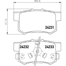 8DB 355 012-061 HELLA PAGID Комплект тормозных колодок, дисковый тормоз