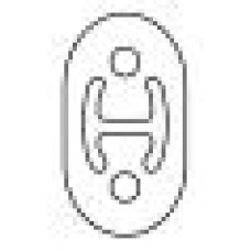 038010 SIGAM Кронштейн, система выпуска ОГ