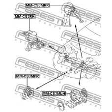 MM-CS3MFR FEBEST Подвеска, двигатель