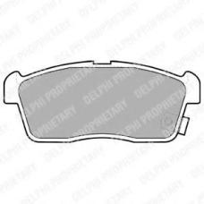 LP1442 DELPHI Комплект тормозных колодок, дисковый тормоз