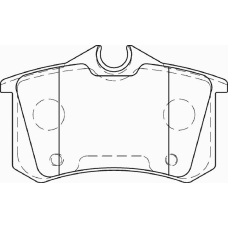 FD7326A NECTO Комплект тормозных колодок, дисковый тормоз