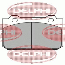 LP418 DELPHI Комплект тормозных колодок, дисковый тормоз