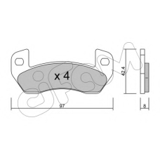 822-925-0 CIFAM Комплект тормозных колодок, дисковый тормоз