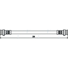 HOS3301 APEC Тормозной шланг