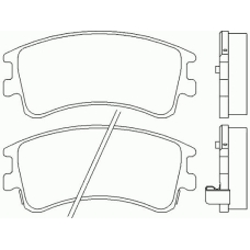 P 49 032 BREMBO Комплект тормозных колодок, дисковый тормоз