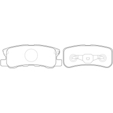 FP0868 FIT Комплект тормозных колодок, дисковый тормоз