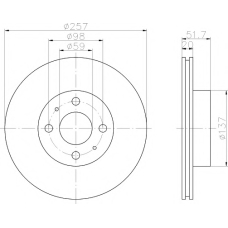 MDC406 MINTEX Тормозной диск