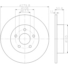 MDC2357 MINTEX Тормозной диск