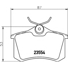 8DB 355 018-111 HELLA PAGID Комплект тормозных колодок, дисковый тормоз