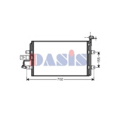 482008N AKS DASIS Конденсатор, кондиционер