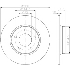 MDC2096 MINTEX Тормозной диск