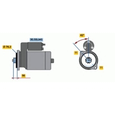 0 986 016 980 BOSCH Стартер