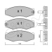 822-066-1 CIFAM Комплект тормозных колодок, дисковый тормоз
