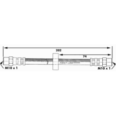 FBH6024 FIRST LINE Тормозной шланг
