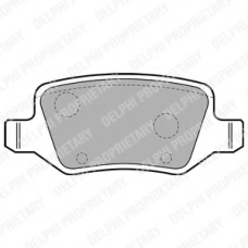 LP1741 DELPHI Комплект тормозных колодок, дисковый тормоз