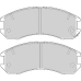 FD6357A NECTO Комплект тормозных колодок, дисковый тормоз