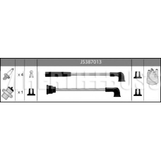 J5387013 NIPPARTS Ккомплект проводов зажигания