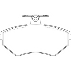 WBP21945A WAGNER LOCKHEED Комплект тормозных колодок, дисковый тормоз