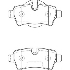 FD7315A NECTO Комплект тормозных колодок, дисковый тормоз