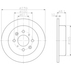 8DD 355 103-111 HELLA Тормозной диск