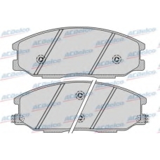 AC058858D AC Delco Комплект тормозных колодок, дисковый тормоз