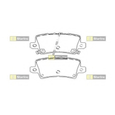 BD S517 STARLINE Комплект тормозных колодок, дисковый тормоз