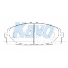BP-9107 KAVO PARTS Комплект тормозных колодок, дисковый тормоз