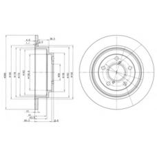 BG2826C DELPHI Тормозной диск