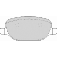 FD6933A NECTO Комплект тормозных колодок, дисковый тормоз