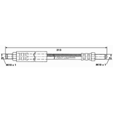 FBH6137 FIRST LINE Тормозной шланг
