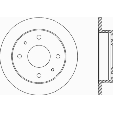 BDR1858.10 OPEN PARTS Тормозной диск
