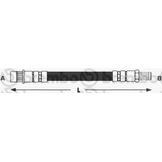 T 68 018 BREMBO Тормозной шланг