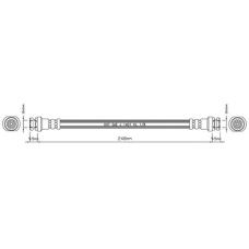 VBH471 MOTAQUIP Тормозной шланг