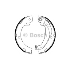0 986 487 763 BOSCH Комплект тормозных колодок, стояночная тормозная с