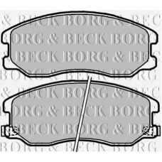 BBP2040 BORG & BECK Комплект тормозных колодок, дисковый тормоз