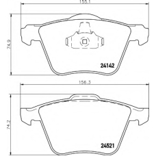 8DB 355 013-001 HELLA Комплект тормозных колодок, дисковый тормоз