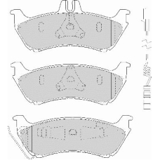 FD7059A NECTO Комплект тормозных колодок, дисковый тормоз