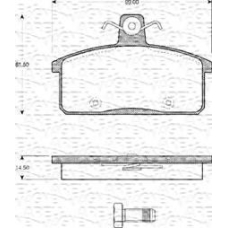 363702161137 MAGNETI MARELLI Комплект тормозных колодок, дисковый тормоз