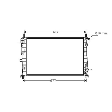 FD2185 AVA Радиатор, охлаждение двигателя