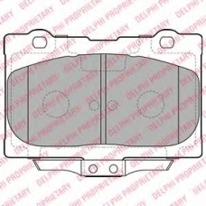 LP2155 DELPHI Комплект тормозных колодок, дисковый тормоз