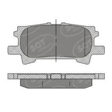SP 394 PR SCT Комплект тормозных колодок, дисковый тормоз